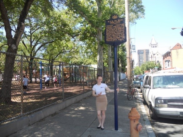 W.E.B. Du Bois Historical Marker next to Starr Garden Playground