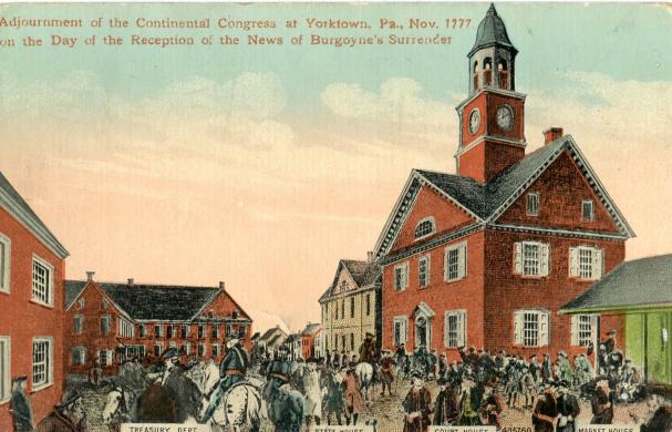 York Court House where the Continental Congress Approved the Articles of Confederation