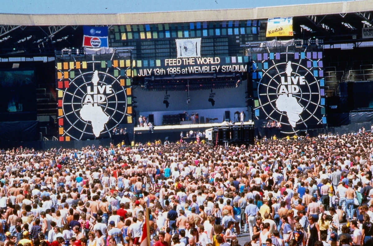 Live Aid, Wembley Stadium, London, July 13, 1985 (Credit: Chronicle Live) 