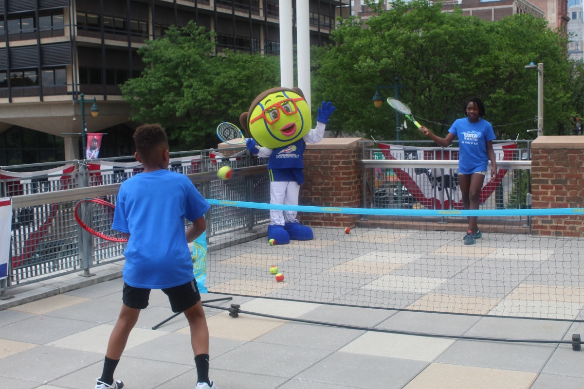 Pop-Up Tennis Tour with Chris Evert at the Liberty View Ballroom at the Independence Visitor Center
