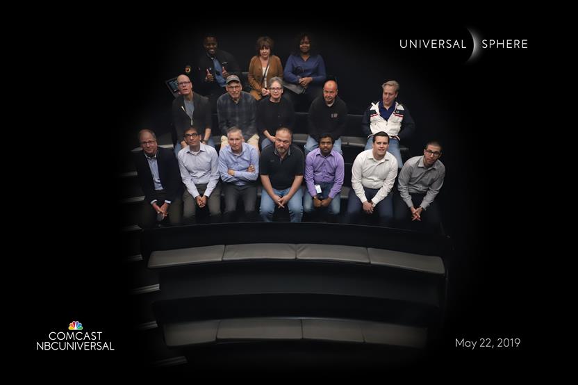 The Universal Sphere Souvenir Group Photo