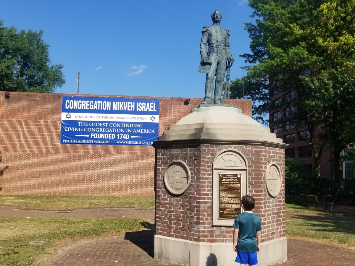 Commodore Uriah Phillips Levy (1792-1862), Congregation Mikveh Israel, Philadelphia