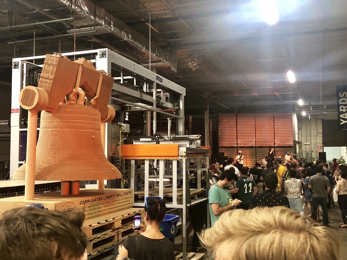 Yards Brewing Company's Corrugated Liberty Bell Full Size Reproduction