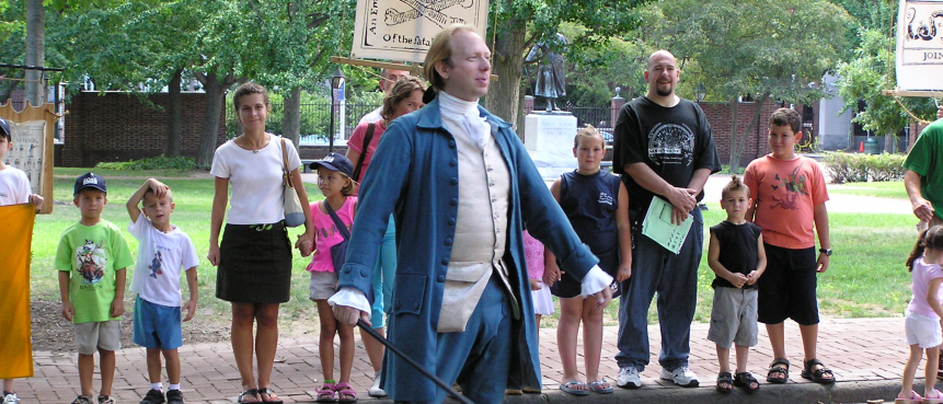 Thomas Jefferson, Reenactment, The Constitutional Walking Tour, Independence National Historical Park, Tours of Historic Philadelphia